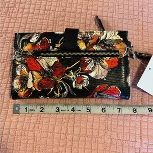 Floral Black Wallet